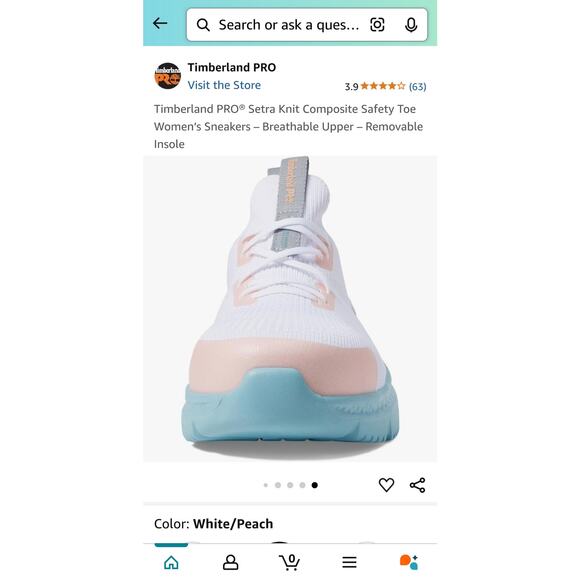 Timberland PRO Setra Knit Composite Safety Toe Women’s Sneakers Breathable Upper - Picture 7 of 9